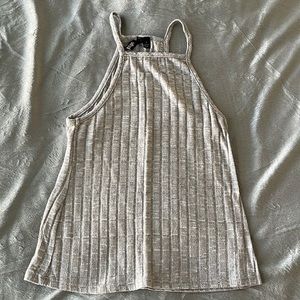 Heather grey racerback tank top